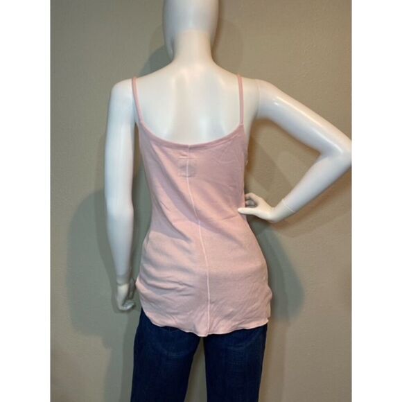 Chaser Dusty Pink Button Up Spaghetti Tank Women Size Medium NWOT - Picture 2 of 5